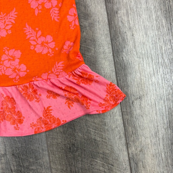 Art Class Girls Orange Print Tank Top - Picture 2 of 10